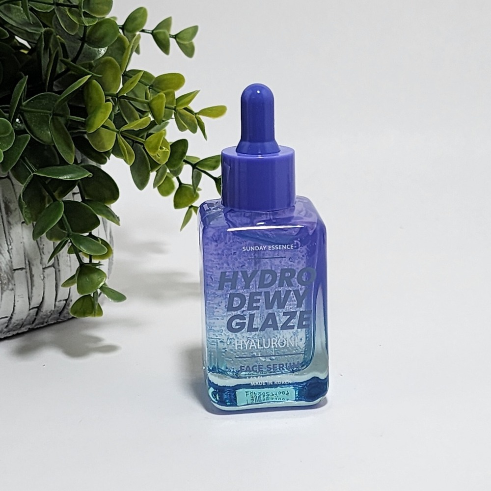 Sunday Essence Hyaluronic Face Serum 1.69 fl oz Hydro Dewy Glaze Korean Skincare
